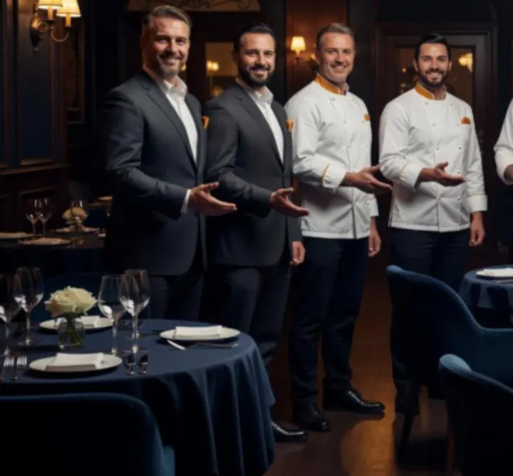 Vendégszerető magyar házigazdák és személyzet az Evening Table Hub csapatából