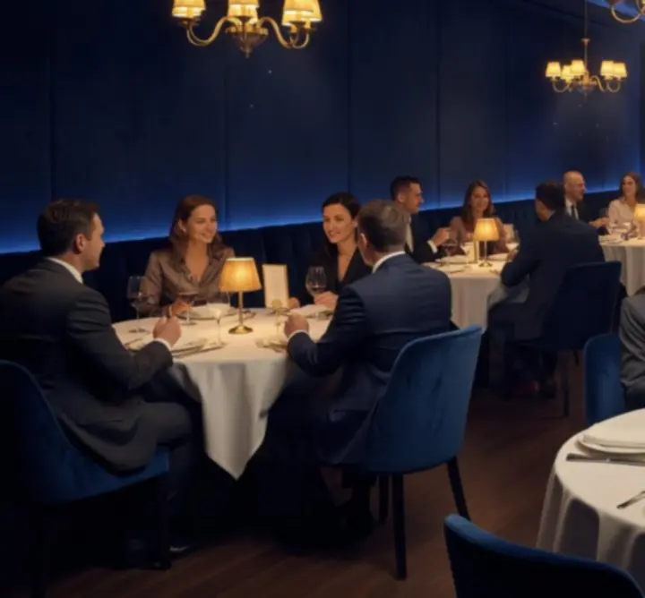 Elegáns esti céges vacsora a Evening Table Hub hangulatos asztalainál